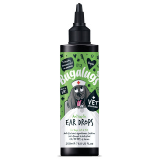 Bugalugs Antiseptic Ear Drops for Dogs, Cats & Pets