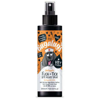 Bugalugs Antiseptic Flea & Tick Bite Relief Spray for Dogs, Cats & Pets