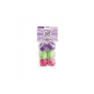 SMALL BITE MINI TENNIS BALLS 6PC PACK