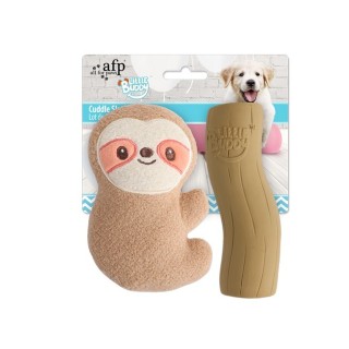 All For Paws Little Buddy Cuddle Sloth 2pk Toy