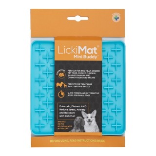 LickiMat Mini Buddy Turquoise Dog 15cm